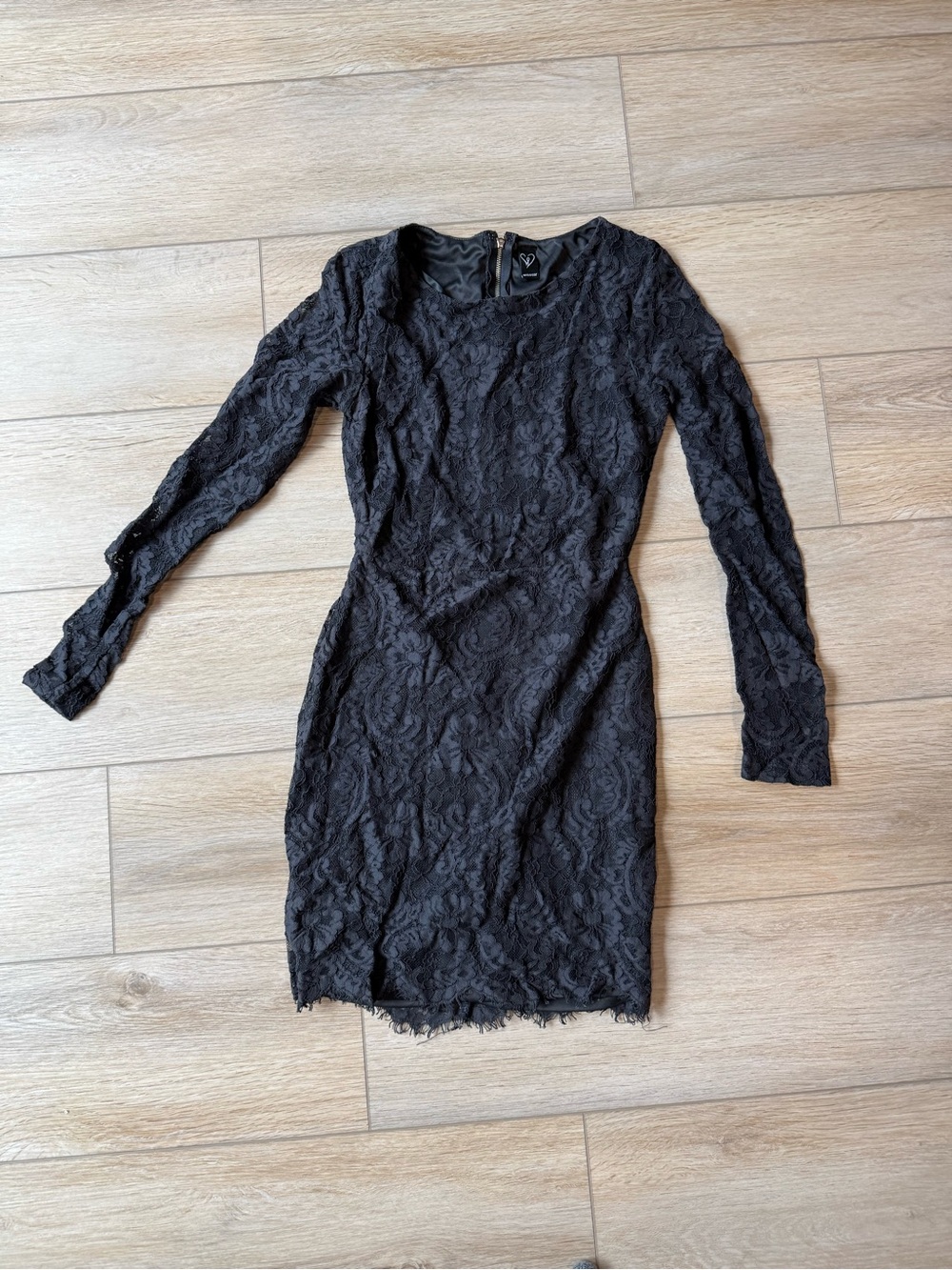 Windsor Black Lace Long Sleeve Bodycon Dress